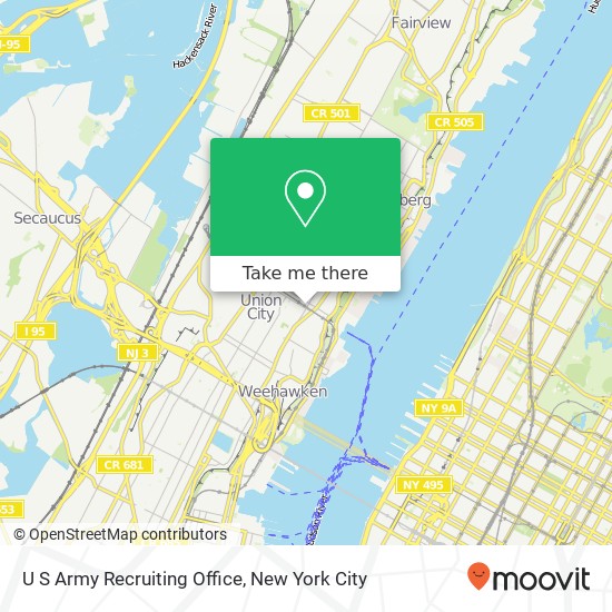 U S Army Recruiting Office map