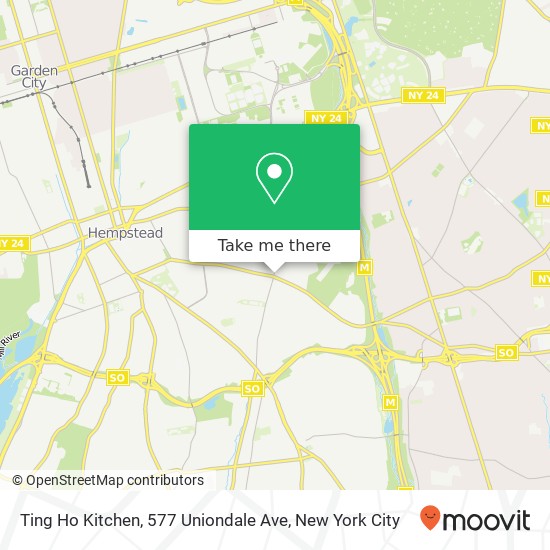 Mapa de Ting Ho Kitchen, 577 Uniondale Ave