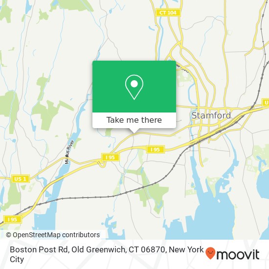 Mapa de Boston Post Rd, Old Greenwich, CT 06870