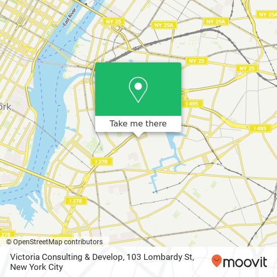 Mapa de Victoria Consulting & Develop, 103 Lombardy St