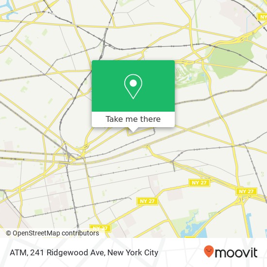 Mapa de ATM, 241 Ridgewood Ave