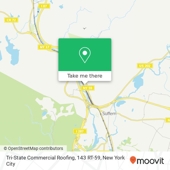 Tri-State Commercial Roofing, 143 RT-59 map