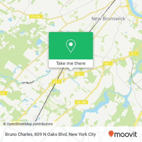 Mapa de Bruno Charles, 809 N Oaks Blvd