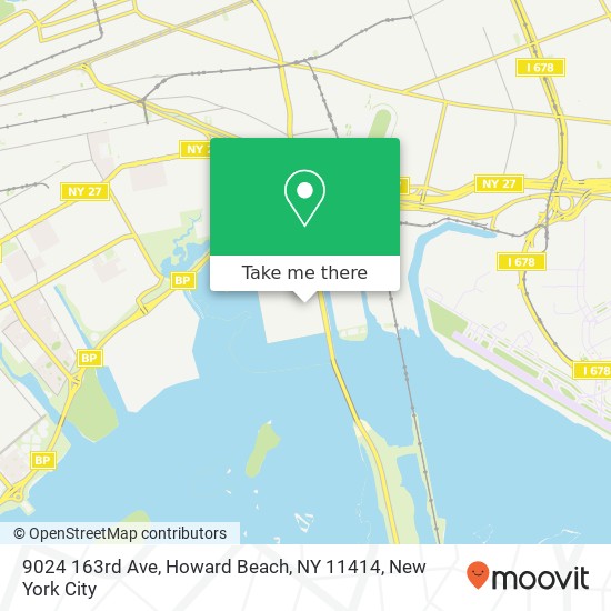 Mapa de 9024 163rd Ave, Howard Beach, NY 11414