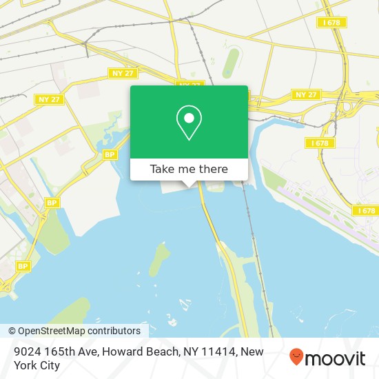 Mapa de 9024 165th Ave, Howard Beach, NY 11414