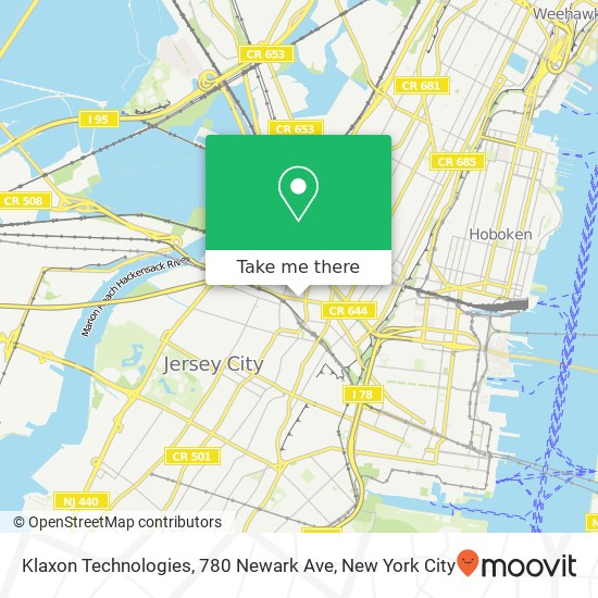 Klaxon Technologies, 780 Newark Ave map