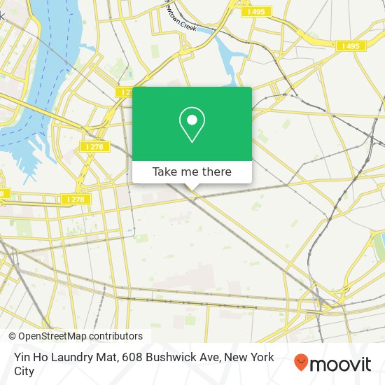 Yin Ho Laundry Mat, 608 Bushwick Ave map