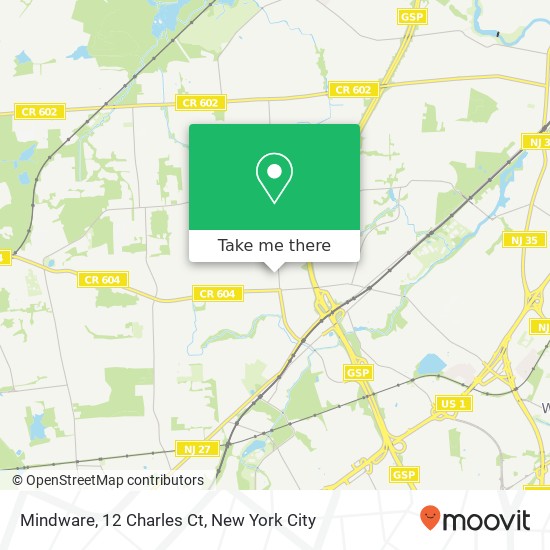 Mapa de Mindware, 12 Charles Ct