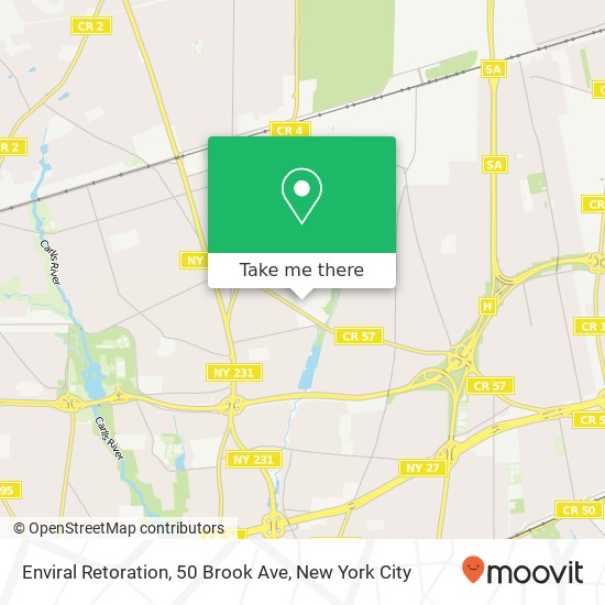 Mapa de Enviral Retoration, 50 Brook Ave