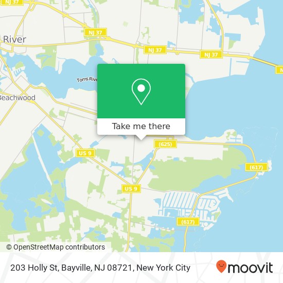 203 Holly St, Bayville, NJ 08721 map