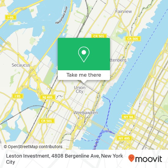 Mapa de Leston Investment, 4808 Bergenline Ave