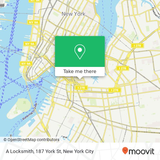 A Locksmith, 187 York St map