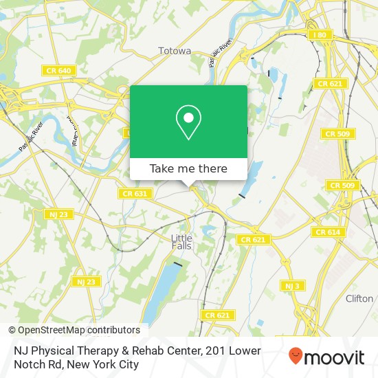 NJ Physical Therapy & Rehab Center, 201 Lower Notch Rd map