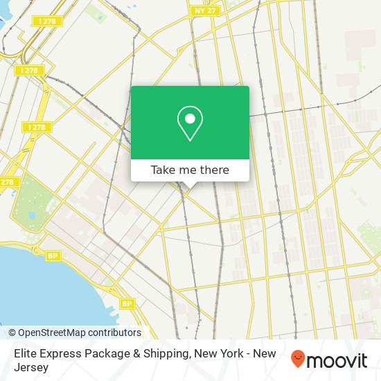 Elite Express Package & Shipping map