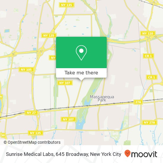 Sunrise Medical Labs, 645 Broadway map
