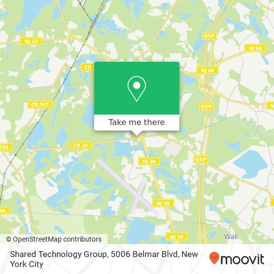 Shared Technology Group, 5006 Belmar Blvd map