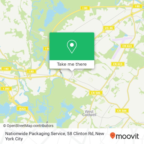 Nationwide Packaging Service, 58 Clinton Rd map