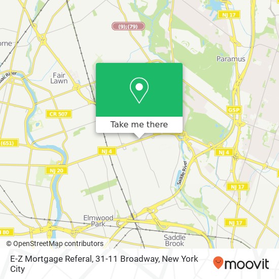 E-Z Mortgage Referal, 31-11 Broadway map