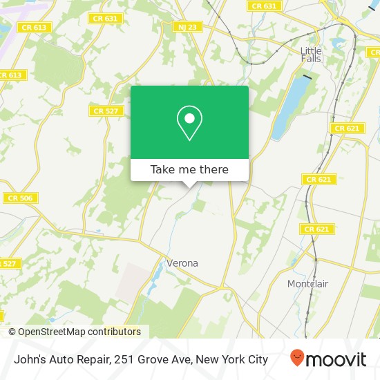 John's Auto Repair, 251 Grove Ave map