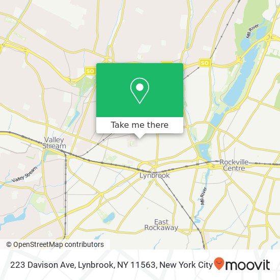 223 Davison Ave, Lynbrook, NY 11563 map