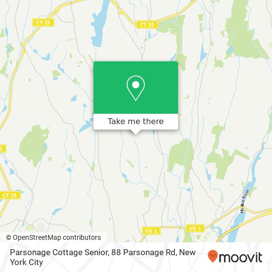 Parsonage Cottage Senior, 88 Parsonage Rd map