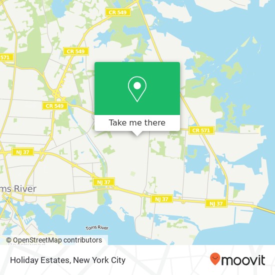 Mapa de Holiday Estates