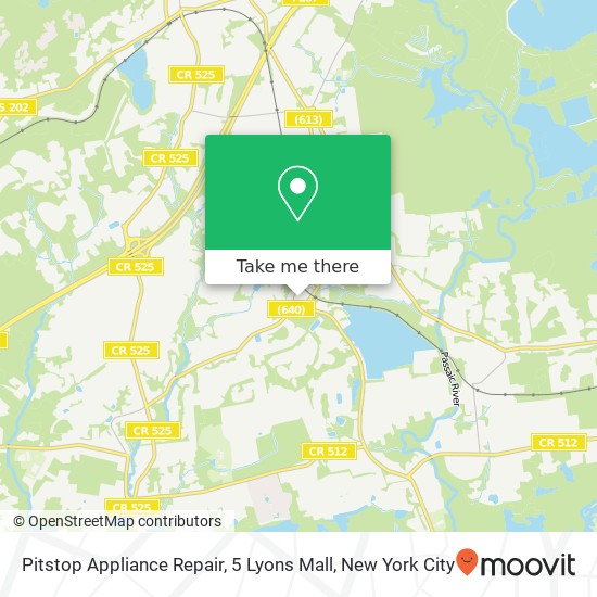 Mapa de Pitstop Appliance Repair, 5 Lyons Mall