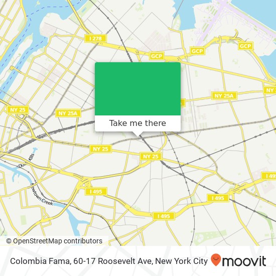 Colombia Fama, 60-17 Roosevelt Ave map