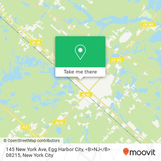 145 New York Ave, Egg Harbor City, <B>NJ< / B> 08215 map