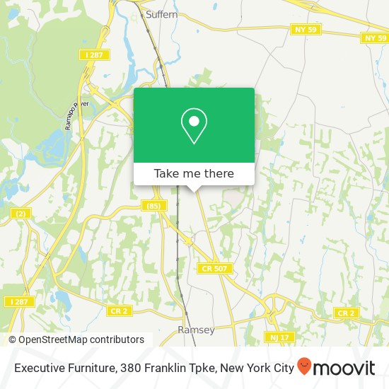 Executive Furniture, 380 Franklin Tpke map