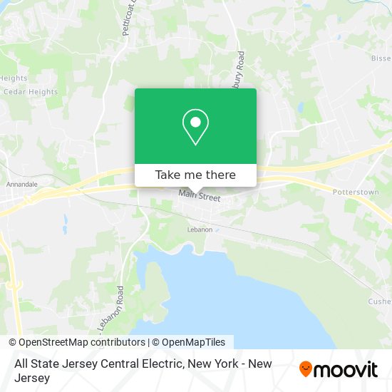 All State Jersey Central Electric map