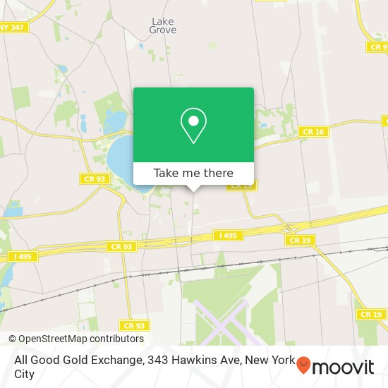 All Good Gold Exchange, 343 Hawkins Ave map