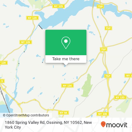 Mapa de 1860 Spring Valley Rd, Ossining, NY 10562