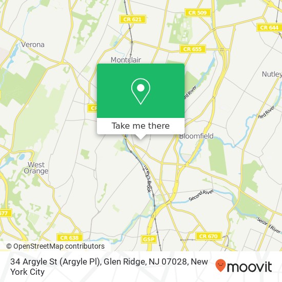 34 Argyle St (Argyle Pl), Glen Ridge, NJ 07028 map