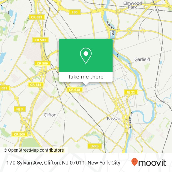 170 Sylvan Ave, Clifton, NJ 07011 map