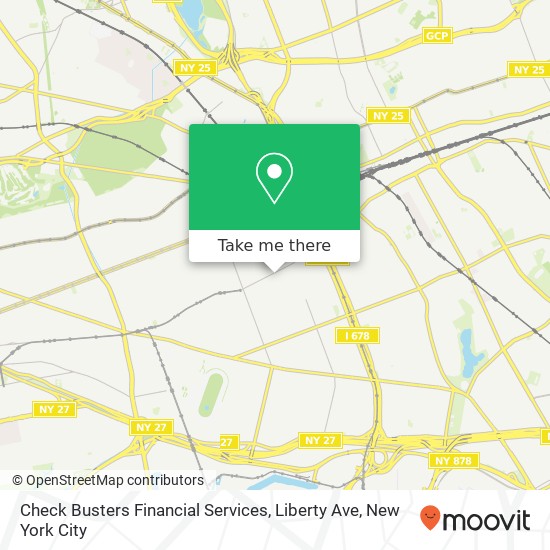 Check Busters Financial Services, Liberty Ave map