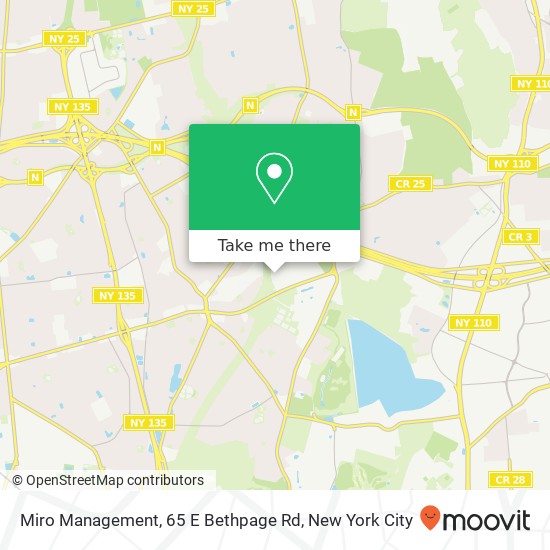 Mapa de Miro Management, 65 E Bethpage Rd