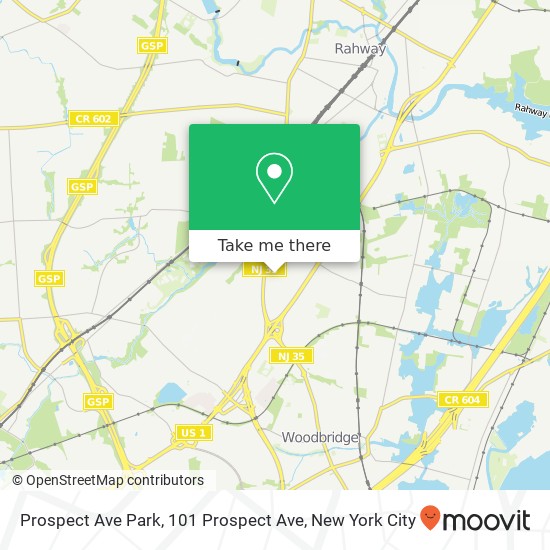Mapa de Prospect Ave Park, 101 Prospect Ave
