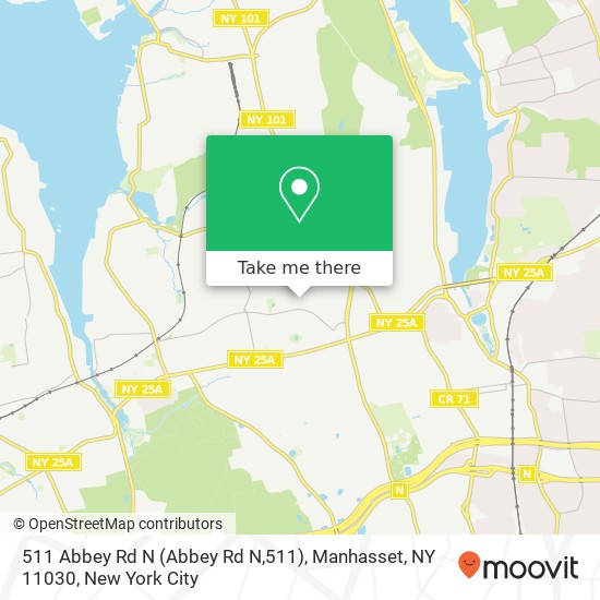 Mapa de 511 Abbey Rd N (Abbey Rd N,511), Manhasset, NY 11030