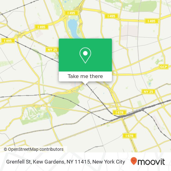 Mapa de Grenfell St, Kew Gardens, NY 11415