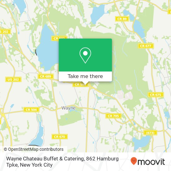 Wayne Chateau Buffet & Catering, 862 Hamburg Tpke map