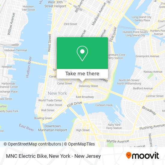 Mapa de MNC Electric Bike