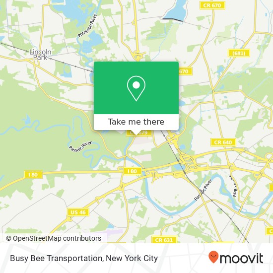 Busy Bee Transportation map