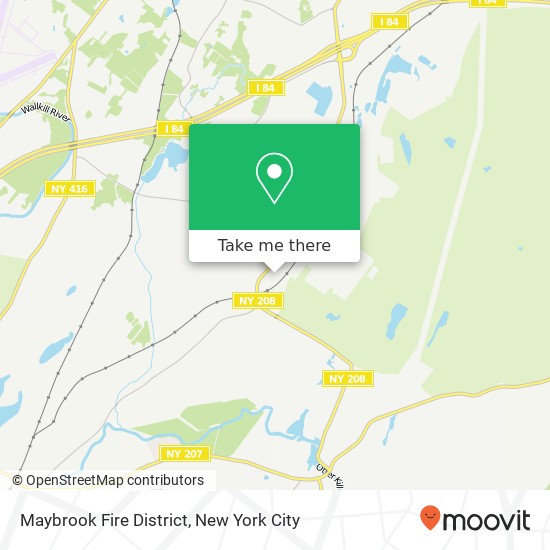 Maybrook Fire District map