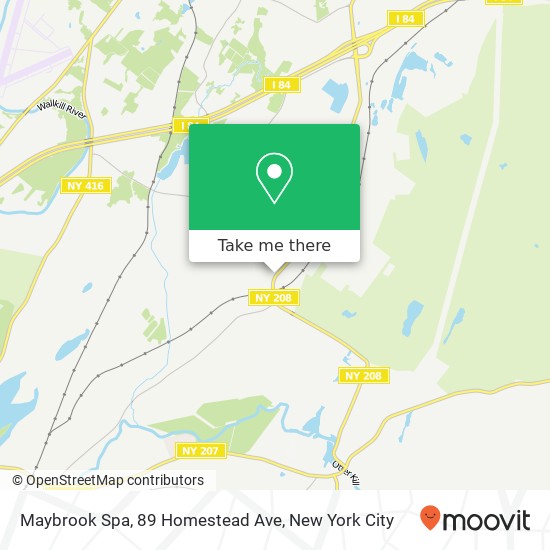 Maybrook Spa, 89 Homestead Ave map