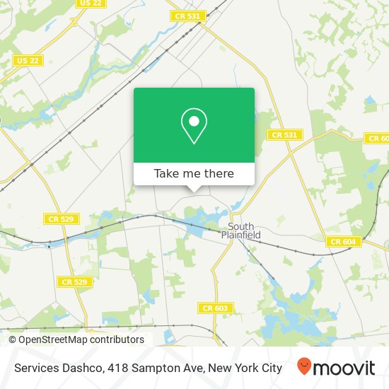 Mapa de Services Dashco, 418 Sampton Ave