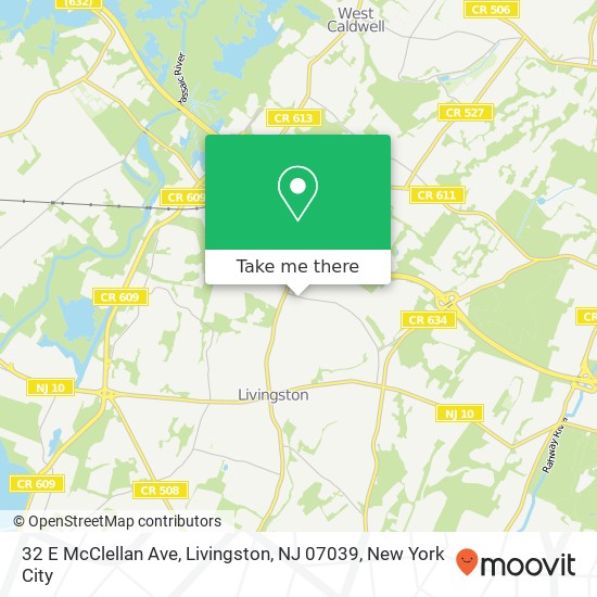 32 E McClellan Ave, Livingston, NJ 07039 map