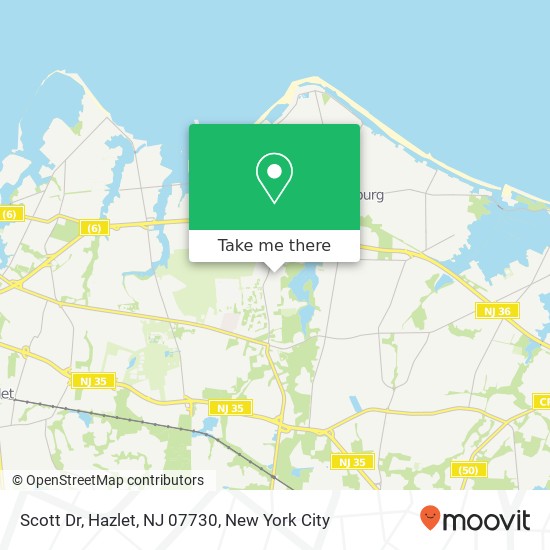 Scott Dr, Hazlet, NJ 07730 map