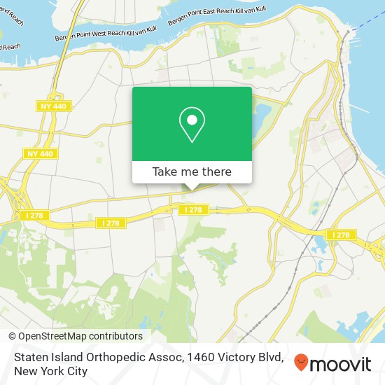 Staten Island Orthopedic Assoc, 1460 Victory Blvd map