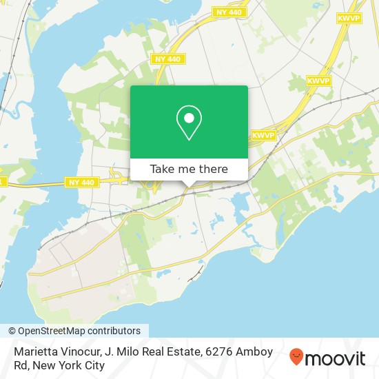 Mapa de Marietta Vinocur, J. Milo Real Estate, 6276 Amboy Rd